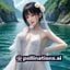 用户白鹿同人头像，清新风格女性头像，白色背景简洁